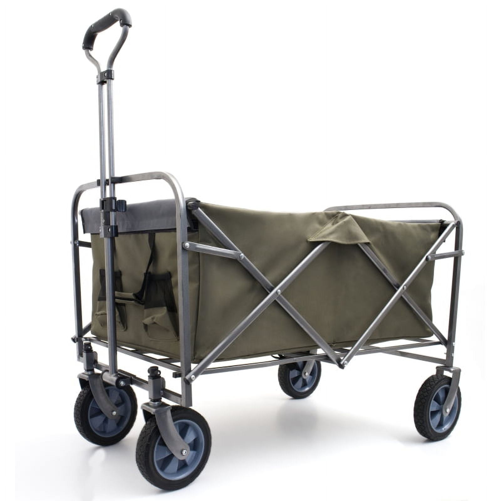 Acpouw Outdoor Garden Multipurpose Micro Collapsible Beach Trolley Cart Camping Folding Wagon