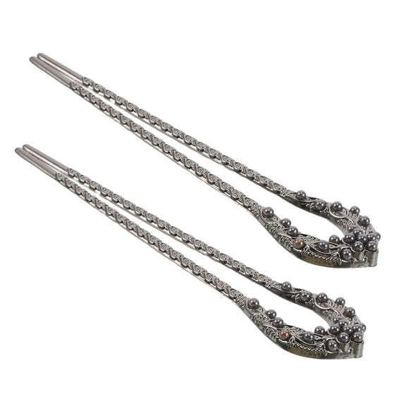 FRCOLOR  2 Pcs Decorative Hair Pins French for Women Hairpin