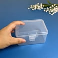 thumbnail image 3 of 6 Pack Clear Plastic Beads Storage Containers Box, Rectangle Plastic Box Containers for Beads, Coins, Safety Pins and Other Craft Jewelry Watch Findings, 3 of 8