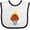 White and Black, variant on Inktastic Basketball and Hoop on Fire Boys or Girls Baby Bib