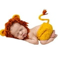 thumbnail image 1 of New Born Baby Handmade Animal Style Photo Prop Outfit Clothes Wool Knit Crochet Photography Dress, 1 of 8