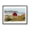 thumbnail image 3 of Stupell Industries Lakeside Rural Red House Distant Mountain View Painting Black Framed Art Print Wall Art, Design by J. Weiss, 3 of 5