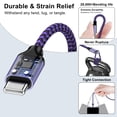 thumbnail image 5 of USB Charging Block, 2pcs 18W Fast Charger Block with 6FT USB C Cable Type C Charger Cable Cord USB A to Usb C Cable,USB Wall Charger Plug Quick Android Charger USB Plug Adapter[Purple], 5 of 8
