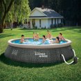 thumbnail image 5 of Summer Waves 15ft x 36in Quick Set Ring Above Ground Pool, Dark Gray Herringbone, 5 of 5