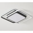 thumbnail image 3 of Modern Rectangle Concise Black and White Acrylic LED Flush Mount Ceiling Light, 3 of 5