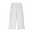 thumbnail image 5 of Posijego Teens Girls Capri Pants High Waisted Multiple Pockets Capris Summer Causal Outdoor Hiking Travel Cropped Pants, 5 of 7
