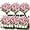 Pink, variant on 12 Bundles Artificial Outdoor Flowers,UV Resistant Fake Violets Flowers with stems Plastic Faux Flowers Greenery Plants for Outdoor Hanging Plants Garden Porch Window Box Decor (Red)