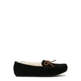 thumbnail image 3 of Joyspun Women's Suede Moccasin Slippers, Wide Width Available, 3 of 6