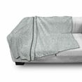 thumbnail image 3 of Moroccan Soft Flannel Fleece Throw Blanket, Culture Inspired Elements Geometric Design Eastern Stars, Cozy Plush for Indoor and Outdoor Use, 70" x 90", Seafoam White, by Ambesonne, 3 of 6