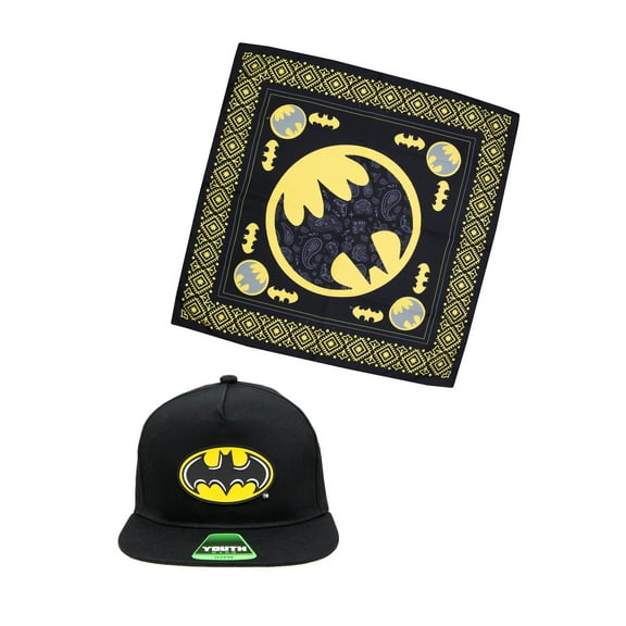 Batman Boys Baseball Hat and Bandana