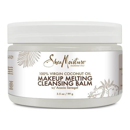 SheaMoisture Makeup Melting Cleansing Balm, 100% Virgin Coconut Oil, 3.5 oz