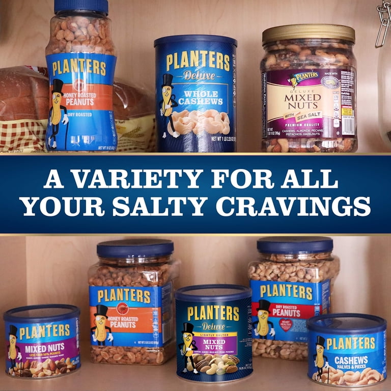 Planters - - PLANTERS Salted Mixed Nuts, Party Snacks, Plant-Based Protein, 27 oz Canister Planters - - PLANTERS Salted Mixed Nuts, Party Snacks, Plant-Based Protein, 27 oz Canister