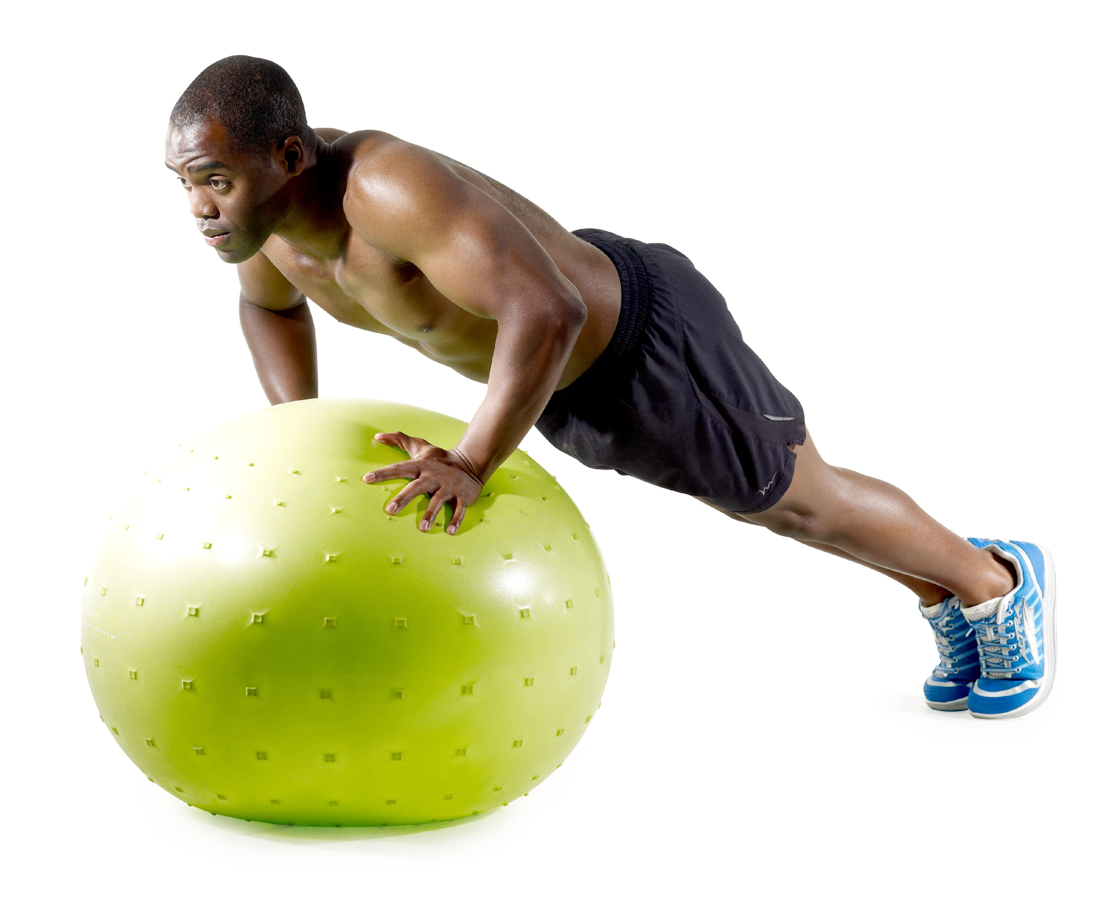 Gold s Gym 65 cm Anti Burst Performance Exercise Ball with Pump