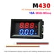 thumbnail image 3 of Hugtrwg DC0-100V Amp Volt Gauge Dual LED Medidor corriente voltaje digital (Rojo Azul 10A), 3 of 9