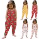 thumbnail image 3 of Body De Bebé Canastilla Onesies Para Niños Pequeños Navidad Niñas Mameluco Para Niños Sling Sin Mangas Espalda Descubierta Mono Corto Verde Odeerbi LM103-4434, 3 of 3