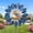 Blue Bronze, variant on VIBESPARK Wind Spinner Outdoor, 84" Large Metal Kinetic Wind Sculptures for Garden, Retro Blue Bronze Garden Spinner for Yard Decor Gifts for Family Friends