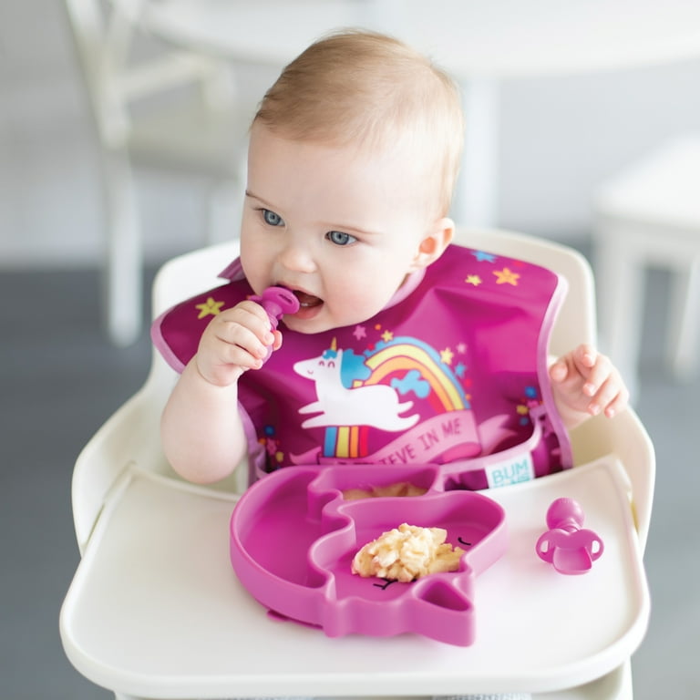 Bumkins - Silicone Grip Dish - Pink