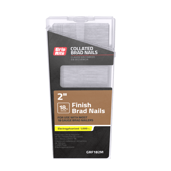 Grip-Rite Finish Brad 18GA 2" Galv 1M