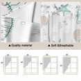 thumbnail image 3 of Coastal Turquoise Kitchen Window Curtains, Swag Curtains Valance for Bedroom Living Room Bathroom, Coral Starfish Jellyfish Seahorse Rod Pocket Window Treatment Curtain Block Drapes 2 Panels 28"x36", 3 of 9