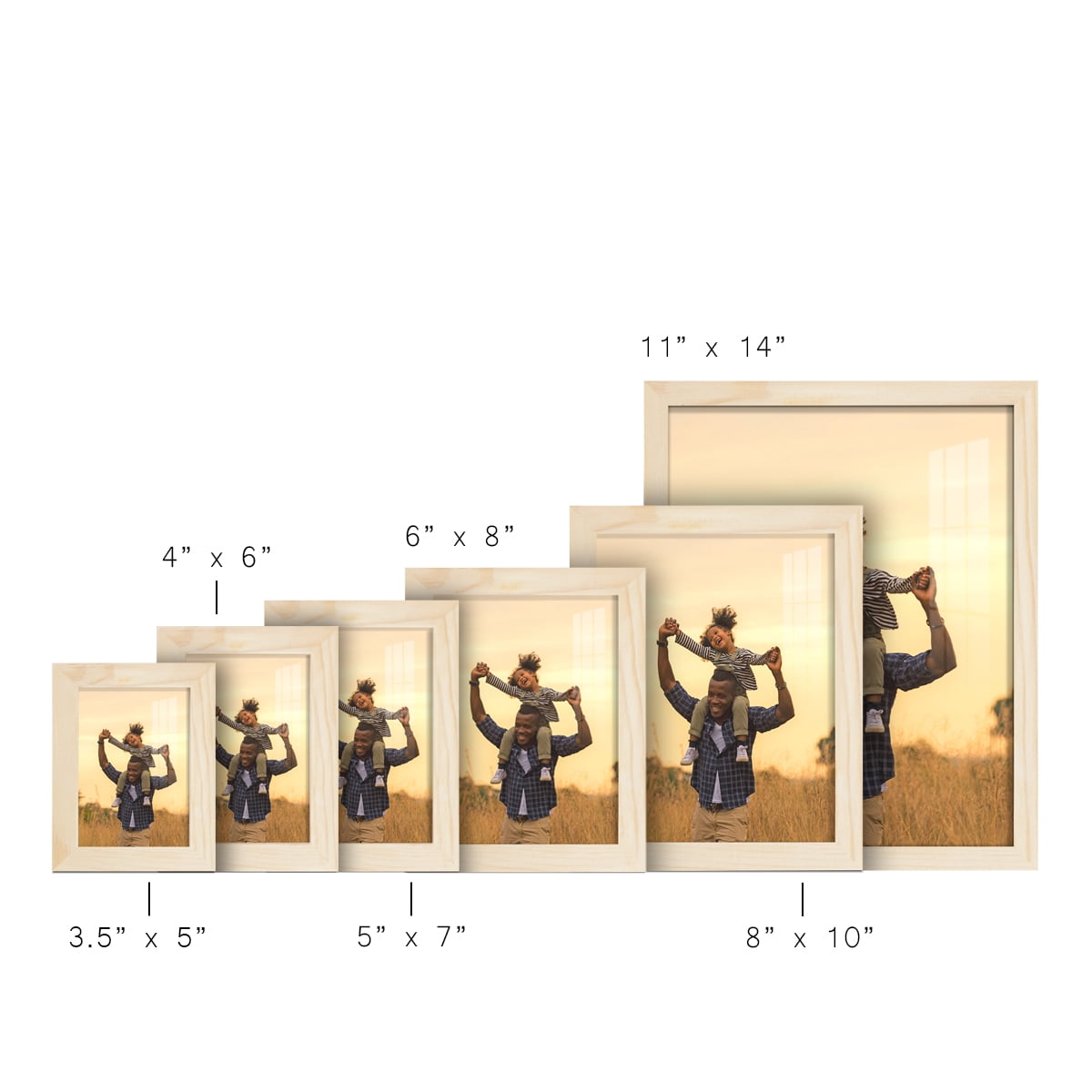4x6 Wood Grain Picture Frame - Palo Santo