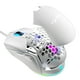 thumbnail image 1 of UHM Ratón para Juegos con Cable con Carcasa de Nido de Abeja Intercambiable, 7200 Ppp Ajustable, 6 Botones Programables, Gaming Mice Liviano con Retroiluminación RGB 12 para Windows PC Gaming y Oficina, Blanco, 1 of 7