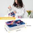 thumbnail image 5 of Unicorn PU Leather Necklace Holder with Removable Compartment, Portable Decorative Box Jewelry Boxes Necklace Organizer, 5 of 6