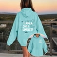 thumbnail image 2 of Wxolcjlv Little Girls Graphic Pullover Hoodie Cross Heart Print Long Sleeve Fall Winter Faith Sweatshirt with pockets, Sizes 1-13, 2 of 4