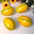 thumbnail image 2 of Modelo de papaya artificial Adornos de frutas realistas Modelos de frutas simuladas decorativas, 2 of 5