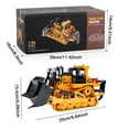 thumbnail image 2 of XIANXIAN RC Bulldozer Toy for Boys, Remote Control Play Bulldozer Construction Vehicles, 2.4Ghz Track Type Tractor Dozer with Blade & Light, Truck Toys for Kids 3-12 Year Old Christmas Birthday Gifts, 2 of 6