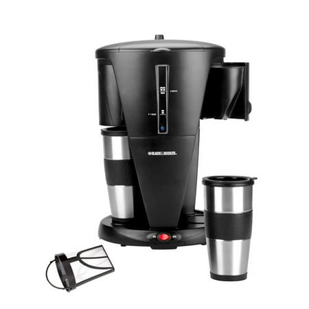 Black & Decker Dual Coffeemaker, Black - Walmart.com