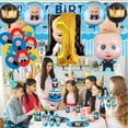 thumbnail image 3 of Boss Baby White Boy Balloons Party Supplies 1st Big Number Decorations Decor Kit Birthday, 3 of 5