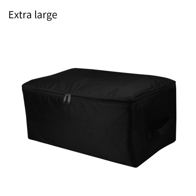 Bolsa de almacenamiento Organizador de edredones Bolsa con cremallera Almohada Ropa Bolsa impermeable de tela Oxford, Negro, Extra grande Scienceny HA004634-04