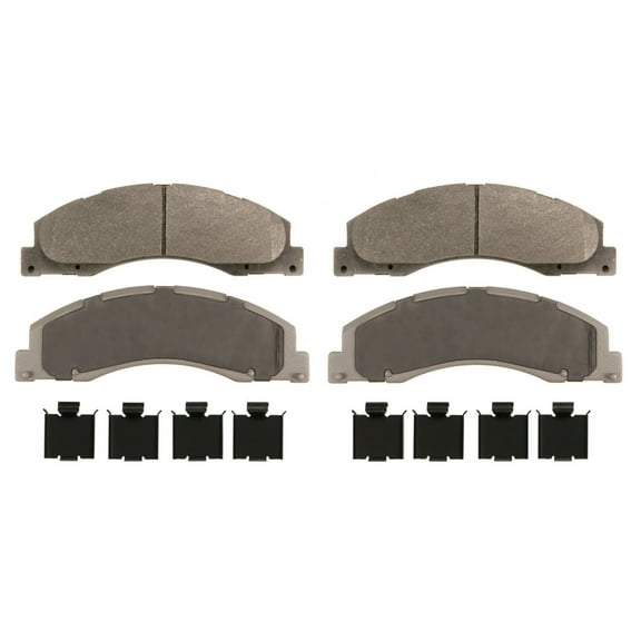 Wagner ThermoQuiet MX1328 Semi-Metallic Disc Brake Pad Set Fits select: 2008-2019,2021-2023 FORD ECONOLINE