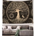 thumbnail image 5 of Tree of Life Tapestry Wall Hanging Sun Moon Stars Tapestries Aesthetic Galaxy Wall Tapestry Nature Home Decoration for Living Room Bedroom, 5 of 6