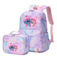 thumbnail image 3 of 2pcs Stitch Prints Girls Boys Kids Backpack with Lunch Bag Rucksack Casual Student Teenagers School Bags for Women Sets, 3 of 4
