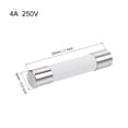 thumbnail image 2 of Fusible de cartucho automotriz 4A 250V 5x25mm de acción rápida reemplazo para amplificador de alarma de audio de estéreo de automóvil 10 piezas, 2 of 5