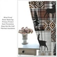 thumbnail image 5 of Cabin Retro Curtains Rustic Lodge Window Treatments, Bear Deer Moose Wild Animals Curtains for Living Room, Plaid Check Adventure Farmhouse Drapes 2 Panel Sets,42x54 Inch, 5 of 6