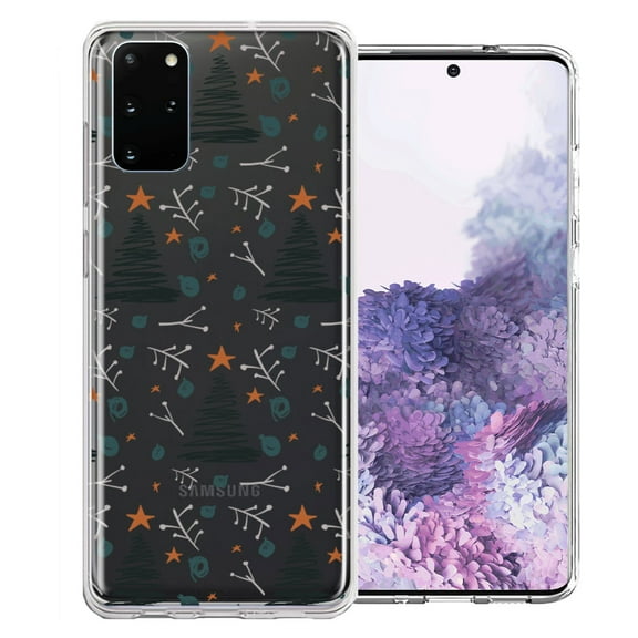 MUNDAZE For Samsung Galaxy S20 Plus Holiday Christmas Trees Design Double Layer Phone Case Cover