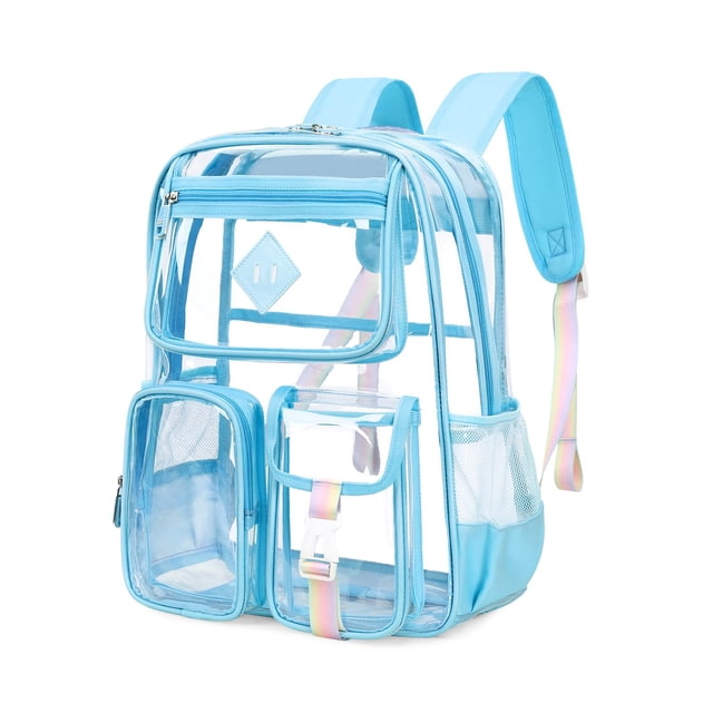 Mochila transparente PIG PIG GIRL para la escuela, la universidad, el trabajo y los viajes