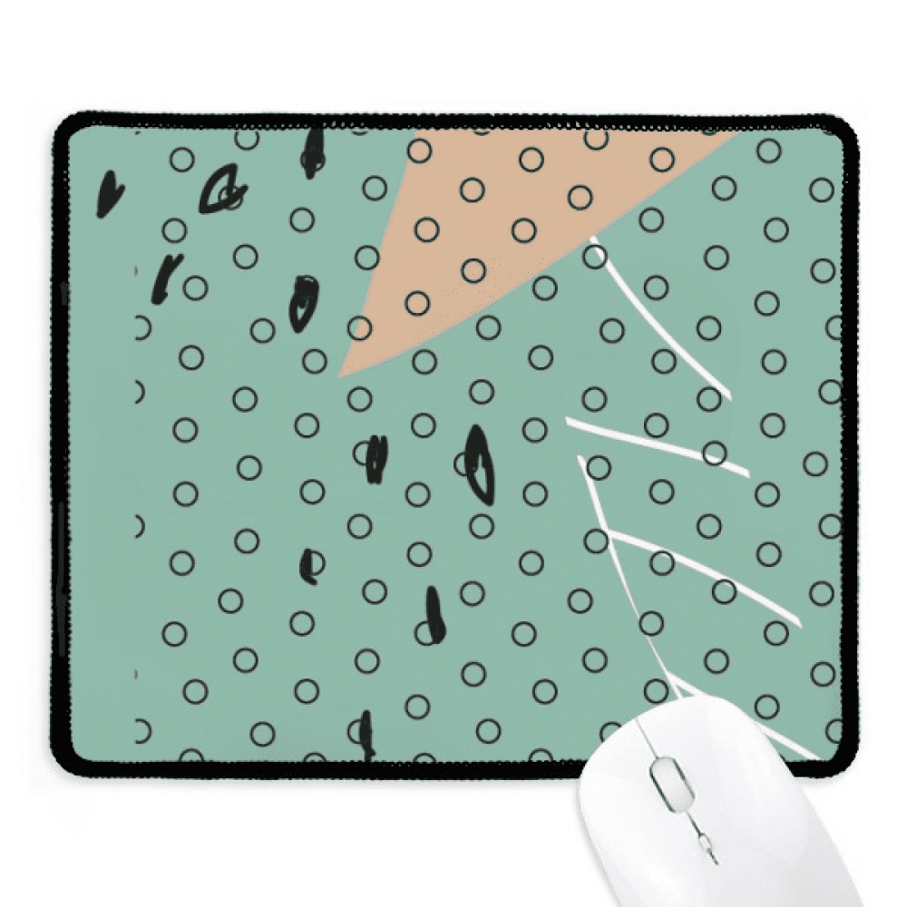 Dot s Art Pattern Mousepad Stitched Edge Mat Rubber Gang Pad - Walmart.com