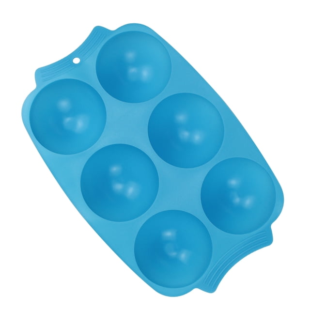 Toystoory Molde de silicona para rosquillas de 6 rejillas para hornear, molde antiadherente para hacer rosquillas, molde de decoración de cocina hecho a Herramientas y accesorios para hornear Azul Toystoory HA004909-03