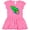 Raspberry with Polka Dots, variant on Inktastic Cute Green Rocket Gift Baby Girl Dress