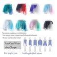 thumbnail image 3 of Adult Gradient Color Chiffon Ballet Wrap Skirt Dance Leotard Skate  Dress Girls, 3 of 7
