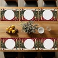 thumbnail image 6 of Christmas Snowman Table Placemats,Pine Tree Cardinal Bird Heat Resistant Placemats, Set of 6 Washable Non-Slip Table Mats for Dining Home Kitchen Party Indoor 12x18 Inch, 6 of 7