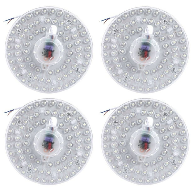 4X Fuente de Luz del Módulo de Luz de Techo LED 36W IluminacióN de Alto Brillo Redonda Luz de Techo Interior FríO