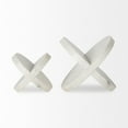 thumbnail image 4 of HomeRoots 392552 Petite Marble Circular Sculpture, White, 4 of 5