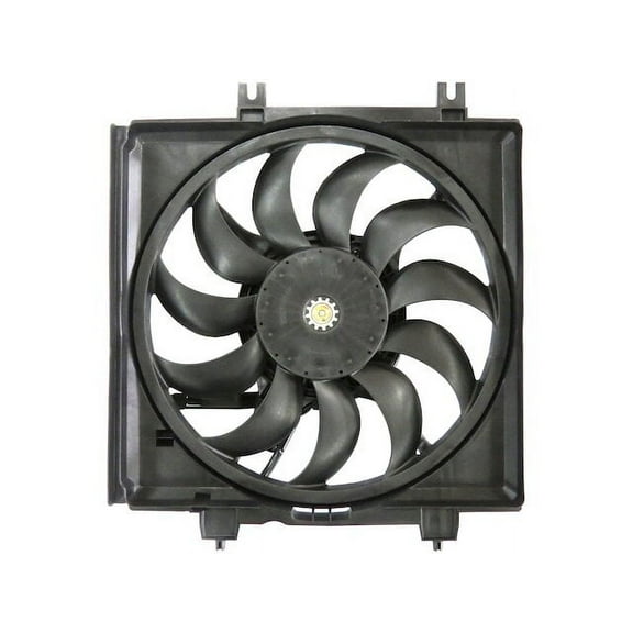 Right A/C Condenser Fan Assembly - Compatible with 2015 - 2021 Subaru WRX Sedan 2.0L H4 Turbocharged 2016 2017 2018 2019 2020