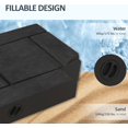 XINMEI 4 Piece Patio Cantilever Umbrella Base Weight Set, Fillable