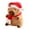 A, variant on 11.8Inch Capybara with Santa hat Stuffed Christmas Animals Plush Pendant for Christmas Gifts Exchange Birthday Party