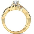 thumbnail image 3 of Pompeii 3/4 Ct Diamond Engagement Infinity Wedding Ring Set 14k Yellow Gold (H/I,I2-I3), 3 of 4
